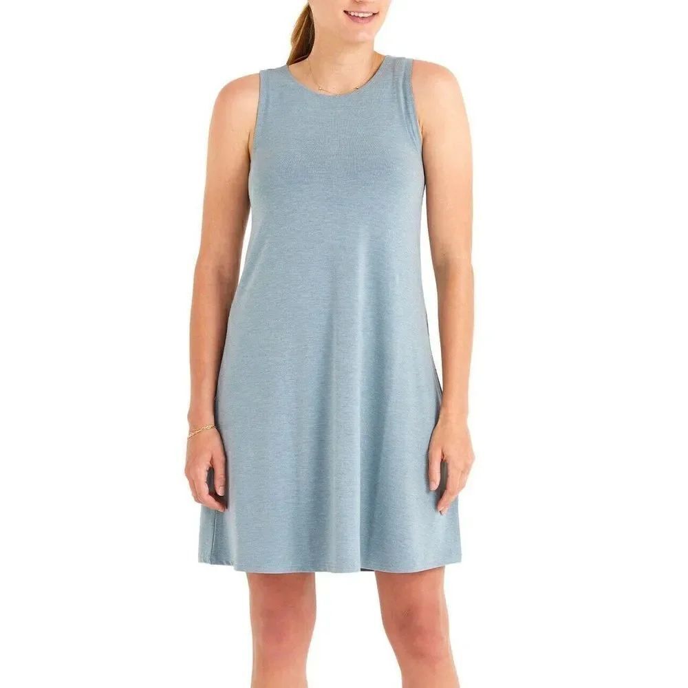 Free Fly Women's Bamboo Flex DressHeathered Coastal Sage Women's Sizs Medium